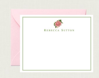 Personalized Stationery | Personalized Stationary | Peony Stationary | Peony Notecards | Corporate Gifts | Thank You Cards AS-1621