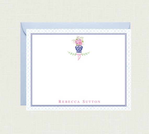 Chinoiserie Ginger Jar Note Card Chinoiserie Ginger Jar Note Card