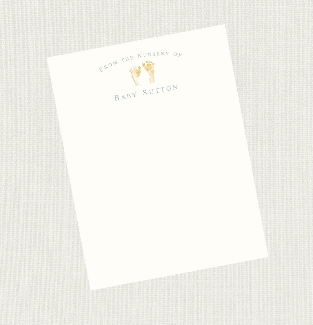 Baby Feet Nursery Notes | Baby Shower Gift | New Baby Gift | Baby ...