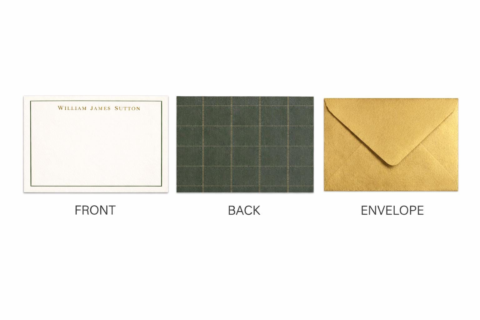 Personalized Stationery for Men | Personalized Note Cards With ...