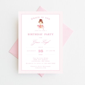 Ballerina Birthday Invitation | Ballet Birthday Invitations for Girl | Birthday Party Invite | Dance Birthday Invitation | Girl Birthday