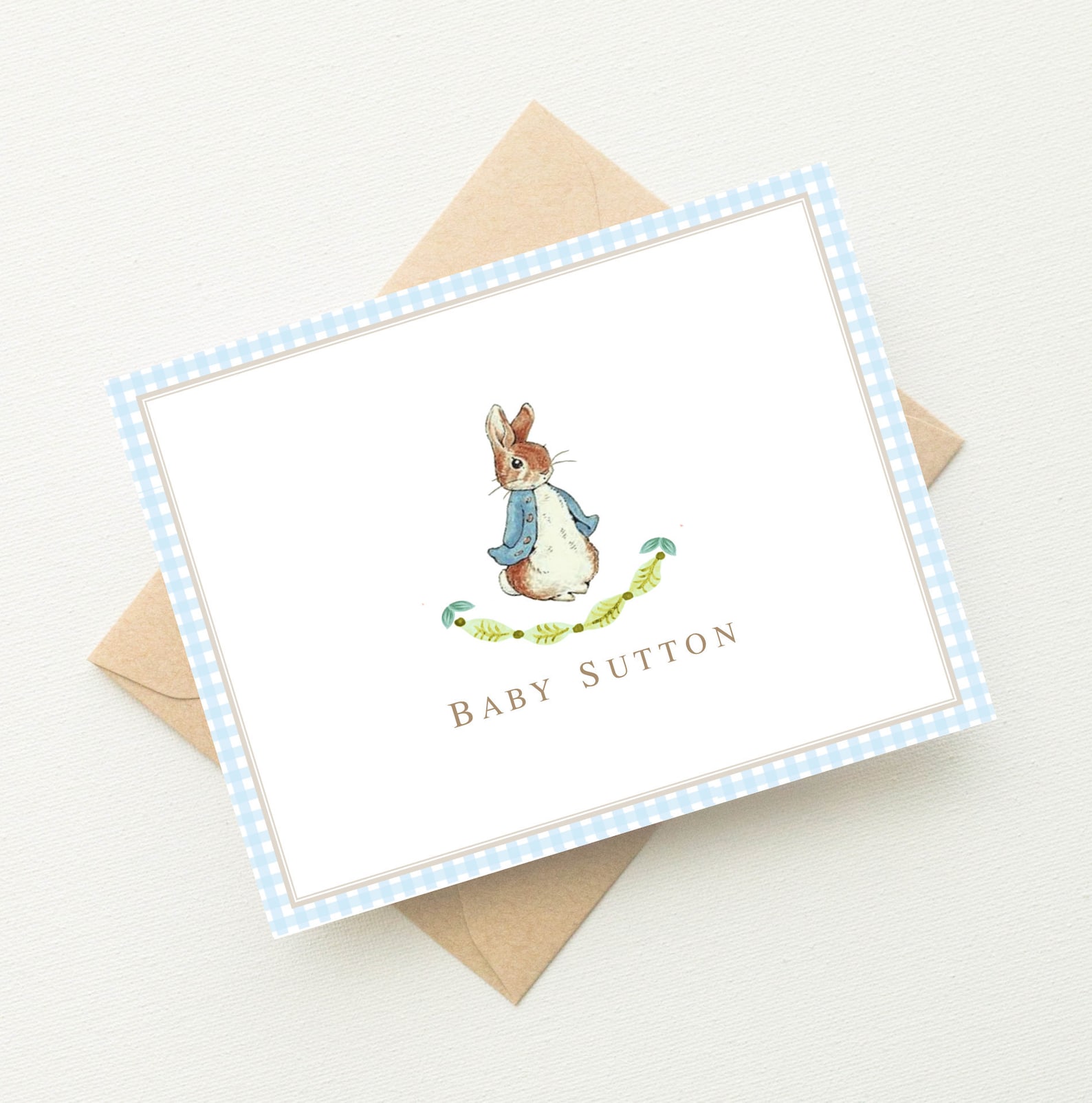 Peter Rabbit Baby Shower Thank You Cards Peter Rabbit - Etsy