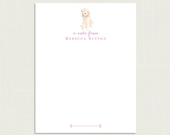 Personalized Dog Notepad | Goldendoodle Note Pad | Golden Doodle Memo Pad | Goldendoodle Gifts | Golden Doodle Gifts