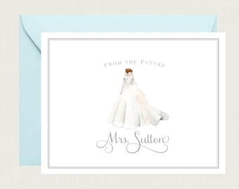 From the Future Bridal Shower Thank You Cards | Personalized Wedding Gift Idea | Personalized Wedding Thank You Cards | Bride AS-1906 FOLD