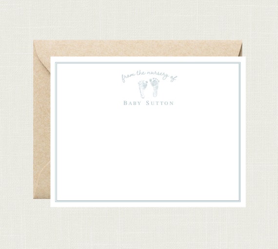 Gender Neutral Baby Shower Thank You Cards | Gender Neutral Baby Gift | Gender Neutral Baby Shower Gift  Personalized Newborn Gift BS-3101-C