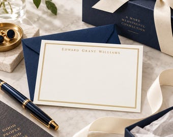 Mens Stationery | Mens Stationary | Monogram Stationary | Personalized Stationery | Mens Monogram | Corporate Gifts | AS-1807