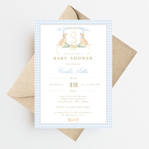 Classic Dog Baby Shower Invitation | First Birthday Invitations Boy | Dog Baby Shower | Heirloom Birthday Invitation | Lab Birthday Invite