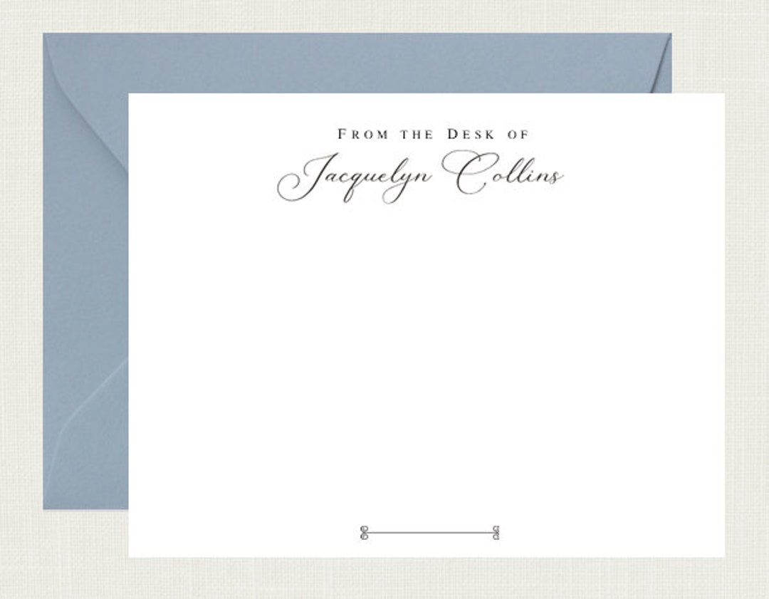 Personalized Stationary Personalized Stationary Cards Monogram