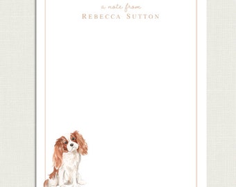 Personalized Dog Notepad | Cavalier King Charles Note Pad | Cavalier King Charles Memo Pad | Cavalier King Charles Gifts