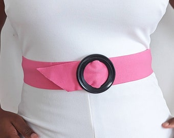 Vintage 80s‎ Waist Belt Womens Pink Gold Barbie Twee Retro Glam Preppy Royalty Pink Barbie Belt - Etsy main image 4