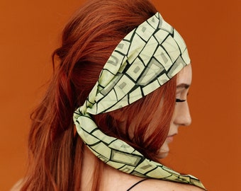 ヘアアクセサリー 2-WAY CHECK BANDANA HEADBAND / BROWN il_340x270.4701886692_sh1d.jpg