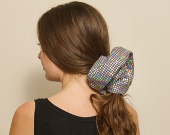Polka Dot Scrunchie Oversized Hair Tie Retro Giant Scrunchie Etsy