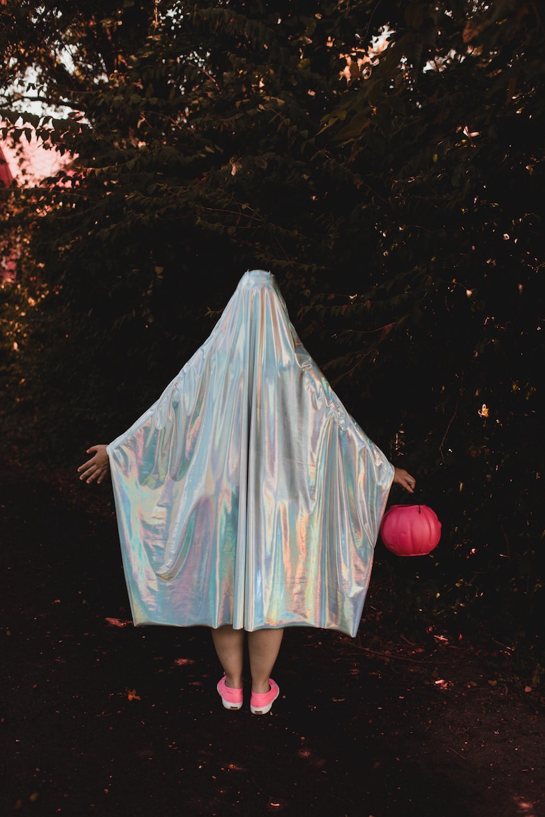 person wearing ghost costume