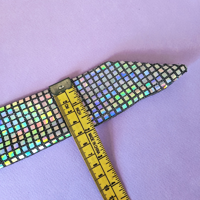 Holographic Hairband Knotted Bandana Disco Ball Accessories Etsy