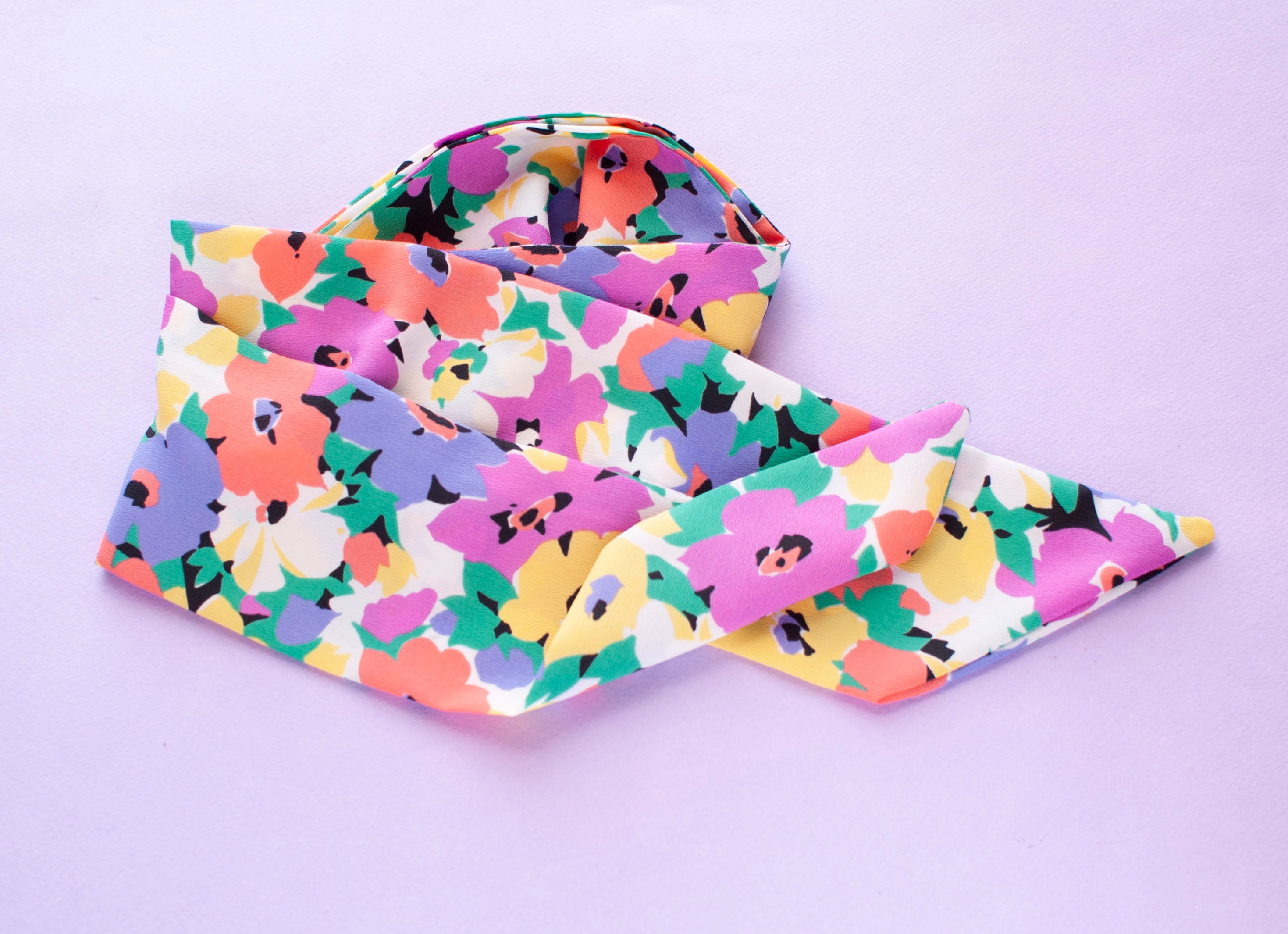 Haar Bandana Schal Mit Blumenmuster - Elastisches Stirnband Für Damen