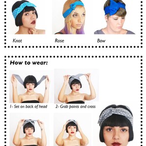 the instructions for how to tie a wire headband