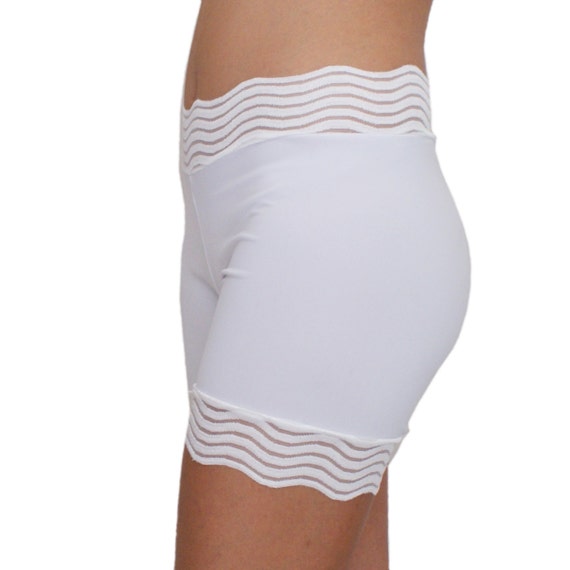Bridal Underwear Modesty Tap Pants Cotton Biker Shorts White Etsy