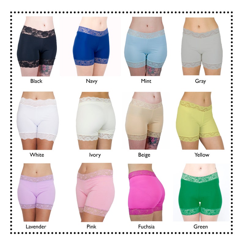 Choose Your Size Mystery Biker Shorts Thigh Chafe Relief Underskirt Shorts Modesty Tap Pants Cotton Skimmies BLIND BAG
