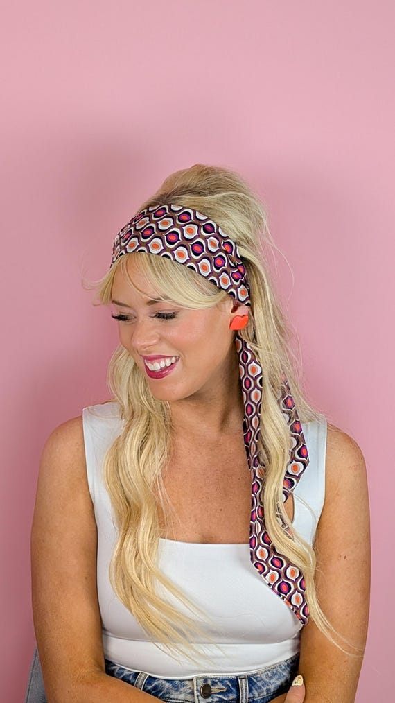 Vintage 70s embroidered bandana headband wrap Vintage | Accessories | Vintage 7s Embroidered Bandana  main image 4