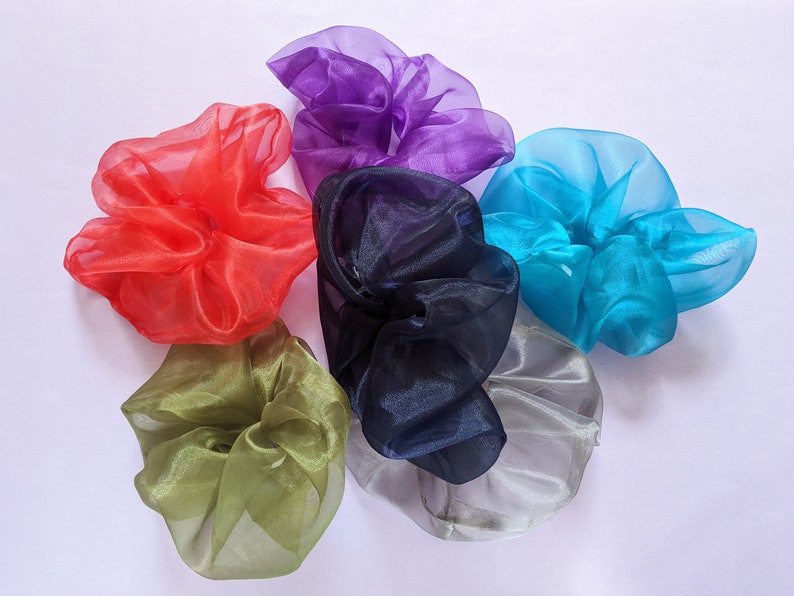 organza hair scrunchies