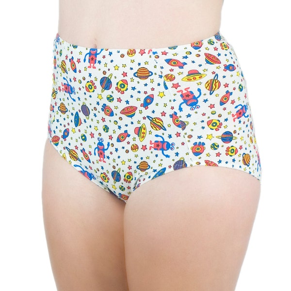 High Waist Panty Retro Print -Made to Order-