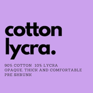 information about cotton lycra