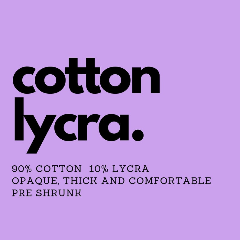 information about cotton lycra