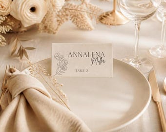 Personalisierte Platzkarten | Tischkarten mit Namen | Namenskarten | Platzkärtchen | Tischdeko | Hochzeit | Geburtstag | Feier