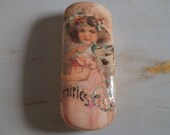 Spectacle, spectacle case, eyeglass case, box for glasses, decoupage box, art spectacle, gift for women, uncommon box,
