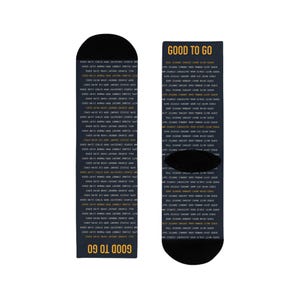 METAR Weather Report Socks, Aviation Pilot Gift, Airport Codes Crew Socks