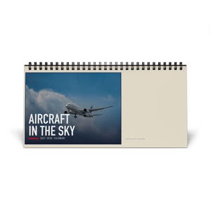 Calendario da scrivania fotografico di aerei 2027, regalo per appassionati di aviazione, regalo per piloti immagine 1