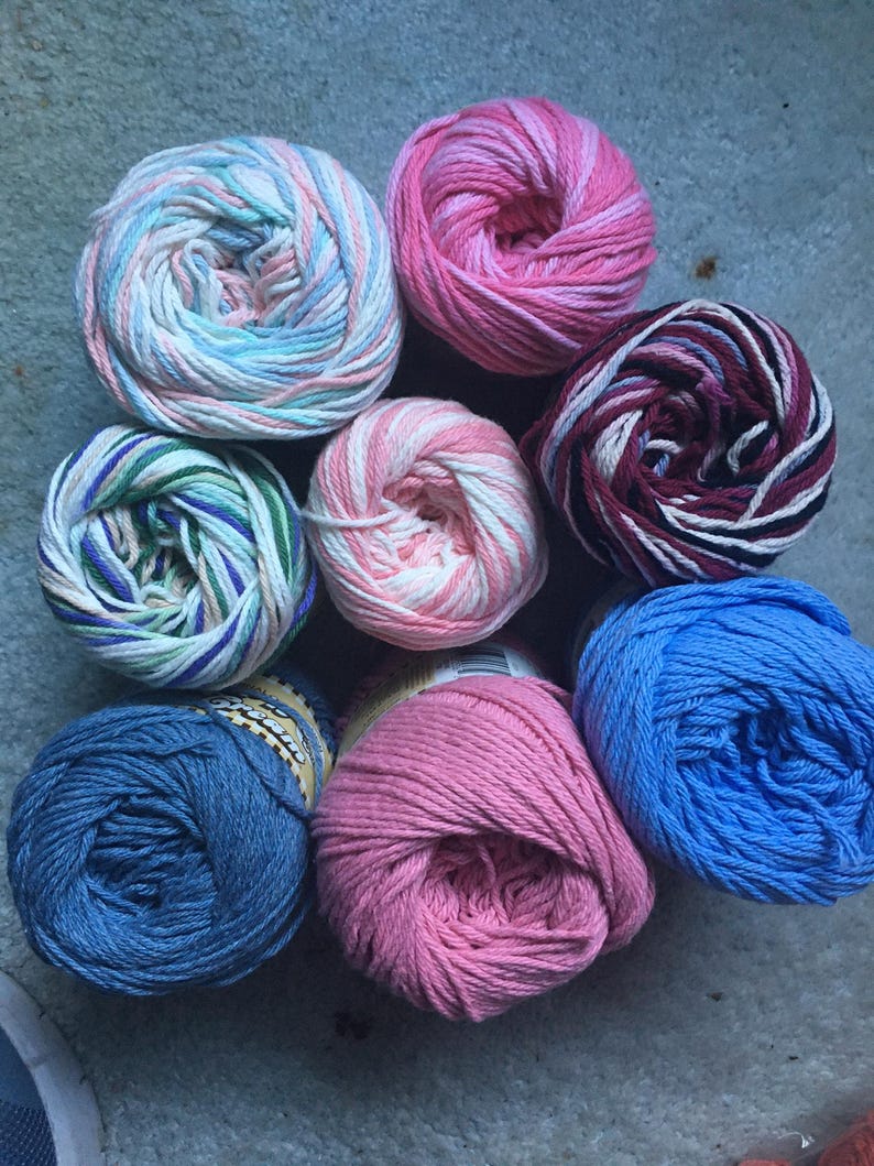 Red Black Variegated Thread 3 Solid Colors - Lily Sugar'n Cream 100% COTTON Yarn- BIG 4 OZ Balls - Etsy