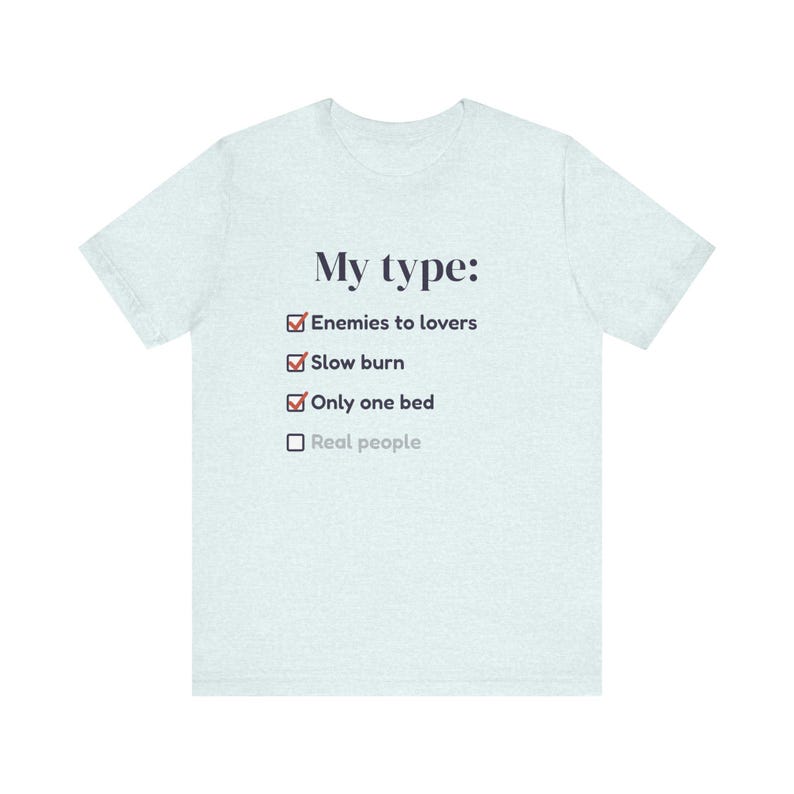 Funny Book Lover T-Shirt, Enemies to Lovers Trope Tee, Bookworm Gift image 4