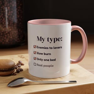 Book Lover Mug, Trope Checklist Coffee Cup, Reader Gift (11 oz) image 18