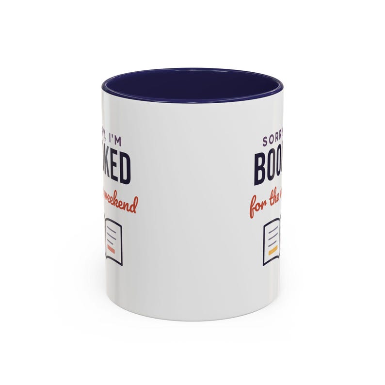 Booked for the Weekend Mug, Book Lover Coffee Mug, Bookish Gift for Reader, Bookworm Cup image 7