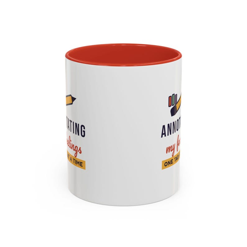 Taza "Anotando mis sentimientos", taza de café para amantes de los libros, regalo literario para lectores, taza para ratones de biblioteca. imagen 20