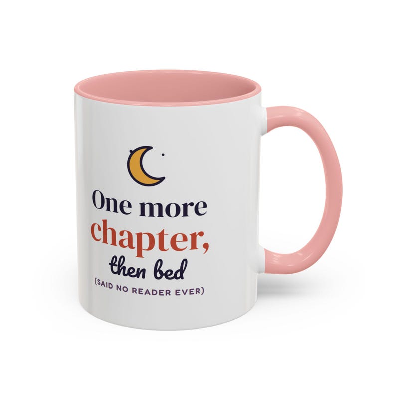 One More Chapter Then Bed Mug, Book Lover Coffee Mug, Bookish Gift for Reader, Bookworm Cup image 14