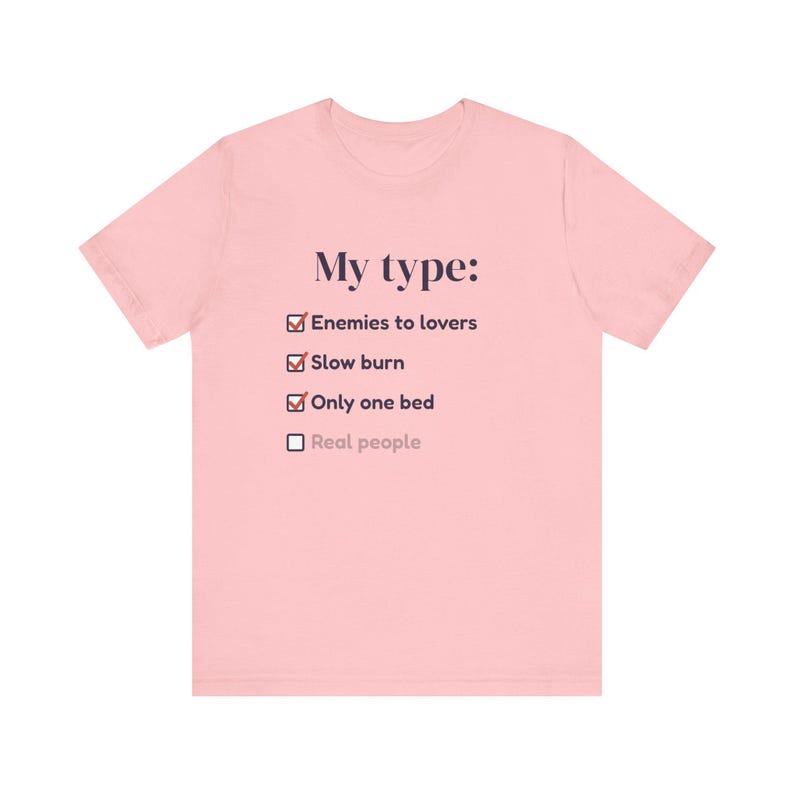 Funny Book Lover T-Shirt, Enemies to Lovers Trope Tee, Bookworm Gift image 6