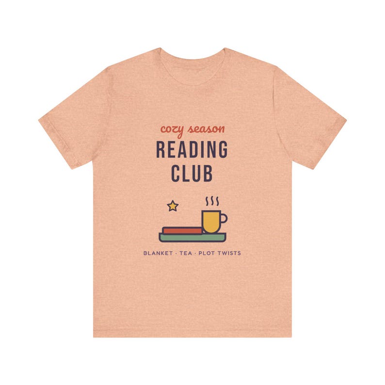 Cozy Season Reading Club Shirt, Book Lover Gift, Tea & Plot Twists Tee image 3