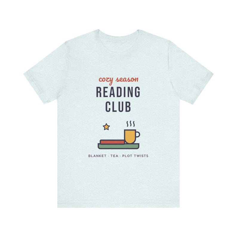 Cozy Season Reading Club Shirt, Book Lover Gift, Tea & Plot Twists Tee image 4