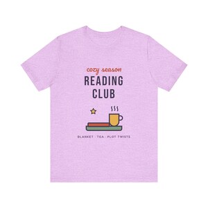 Cozy Season Reading Club Shirt, Book Lover Gift, Tea & Plot Twists Tee image 5