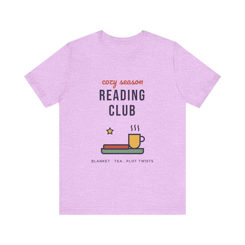 Cozy Season Reading Club Shirt, Book Lover Gift, Tea & Plot Twists Tee image 5