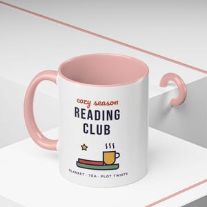 Cozy Season Reading Club Mug, Book Lover Gift, Plot Twist Design (11 oz Ceramic) image 18