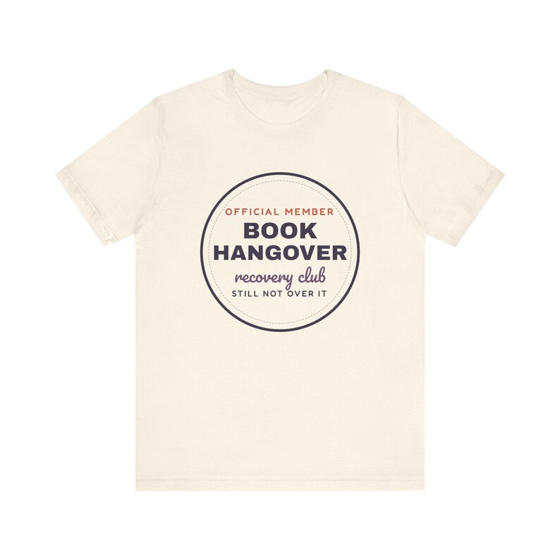 Book Hangover Recovery Club Shirt, Funny Book Lover Tee, Reader Gift image 2