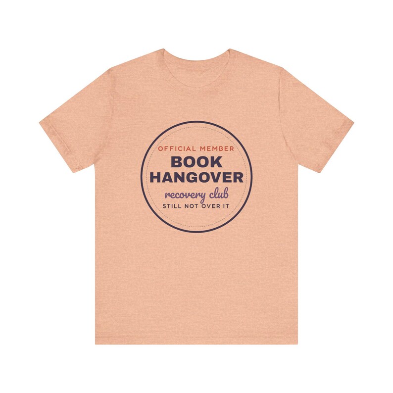 Book Hangover Recovery Club Shirt, Funny Book Lover Tee, Reader Gift image 3