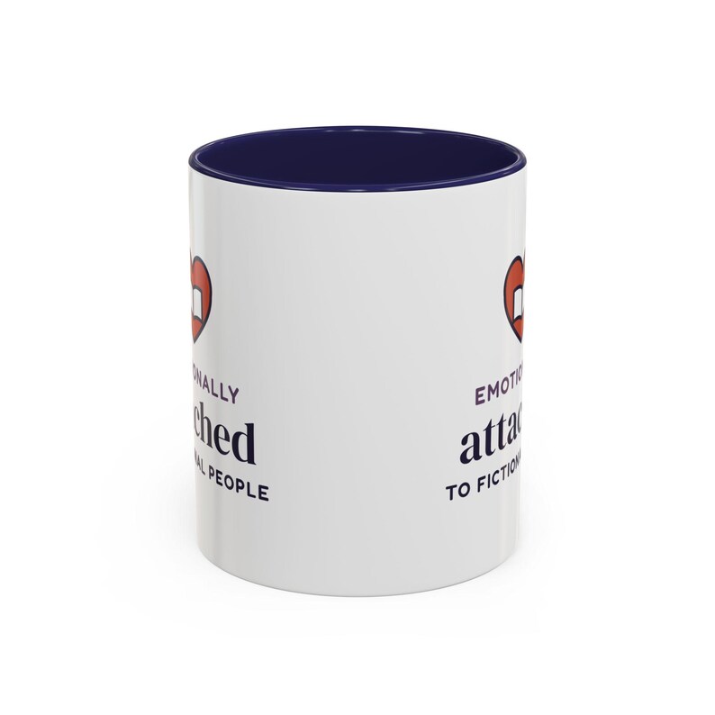 Emotionally Attached to Fictional People Mug, Book Lover Gift, Reader Coffee Cup image 7