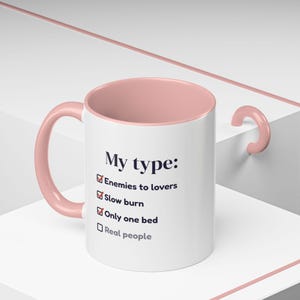 Book Lover Mug, Trope Checklist Coffee Cup, Reader Gift (11 oz) image 19