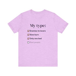 Funny Book Lover T-Shirt, Enemies to Lovers Trope Tee, Bookworm Gift image 5