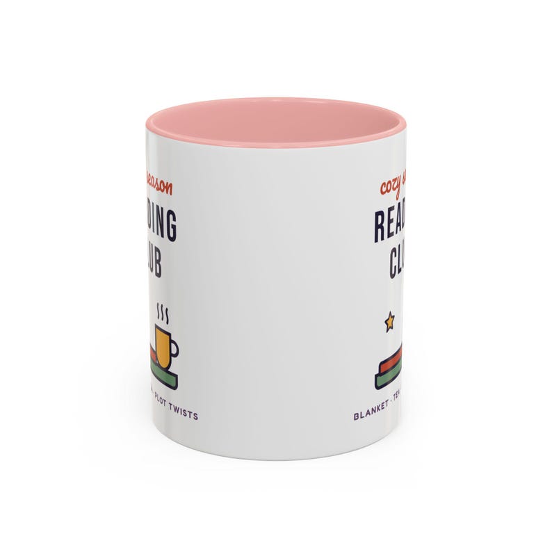 Cozy Season Reading Club Mug, Book Lover Gift, Plot Twist Design (11 oz Ceramic) image 13