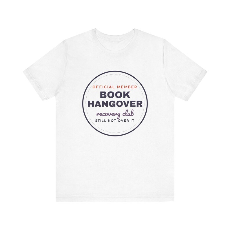 Book Hangover Recovery Club Shirt, Funny Book Lover Tee, Reader Gift image 1
